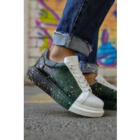 CH254 - CBT Pittura Erkek Ayakkabı 437 BEYAZ / YESIL / SIYAH