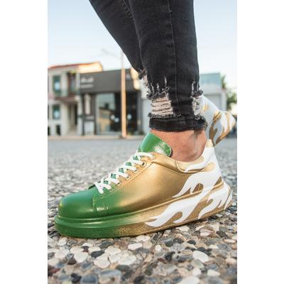 CH254 - CBT Pittura Erkek Ayakkabı 439 YESIL / SARI ALEV