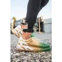 CH254 - CBT Pittura Erkek Ayakkabı 439 YESIL / SARI ALEV