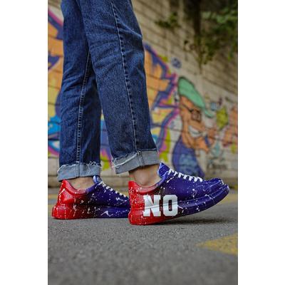 CH254 - CBT Pittura Erkek Ayakkabı 441 MAVI / KIRMIZI YES