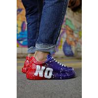 CH254 - CBT Pittura Erkek Ayakkabı 441 MAVI / KIRMIZI YES