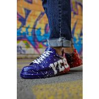 CH254 - CBT Pittura Erkek Ayakkabı 441 MAVI / KIRMIZI YES