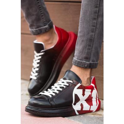 CH254 - CBT Pittura Erkek Ayakkabı 445 SIYAH / KIRMIZI X1