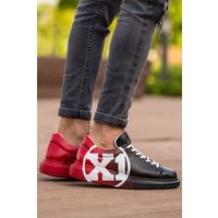 CH254 - CBT Pittura Erkek Ayakkabı 445 SIYAH / KIRMIZI X1