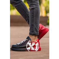 CH254 - CBT Pittura Erkek Ayakkabı 445 SIYAH / KIRMIZI X1