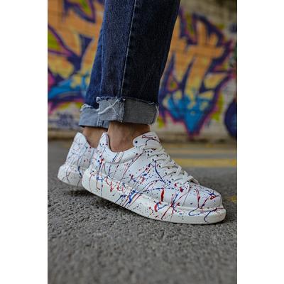 CH254 - CBT Pittura Erkek Ayakkabı 462 MAVI / KIRMIZI SPLUSH