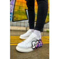 CH254 - CBT Pittura Erkek Ayakkabı 486 PEMBE / MAVI COOL