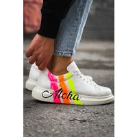 CH254 - CBT Pittura Erkek Ayakkabı 501 ALOHA SARI PEMBE BEYAZ