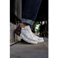 CH254 - CBT Pittura Erkek Ayakkabı 517 KIRMIZI / SIYAH / KOYU MOR SPLUSH