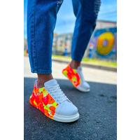 CH254 - CBT Pittura Erkek Ayakkabı 535 NEON TURUNCU / SIYAH YAĞMUR