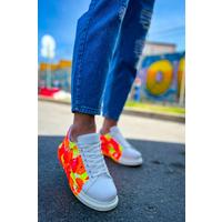 CH254 - CBT Pittura Erkek Ayakkabı 535 NEON TURUNCU / SIYAH YAĞMUR