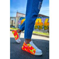 CH254 - CBT Pittura Erkek Ayakkabı 535 NEON TURUNCU / SIYAH YAĞMUR