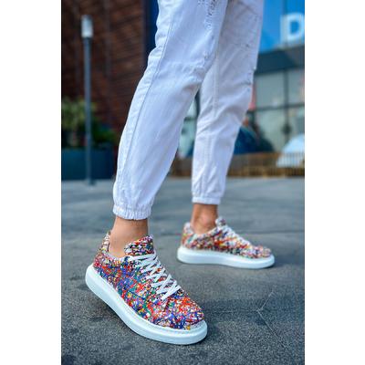 CH254 - CBT Pittura Erkek Ayakkabı 537 CRAZY SPLUSH BEYAZ