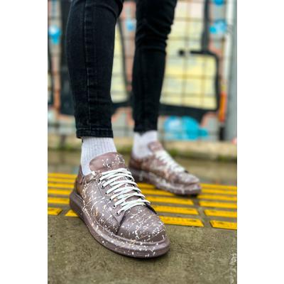 CH254 - CBT Pittura Erkek Ayakkabı 548 KAHVE / BEYAZ SPLUSH