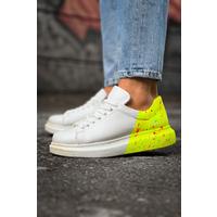 CH254 - CBT Pittura Erkek Ayakkabı 502 NEON SARI TOPUK SPLUSH