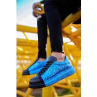 CH254 - CST Pittura Erkek Ayakkabı 478 MAVI / SIYAH  PÜSKÜRTME