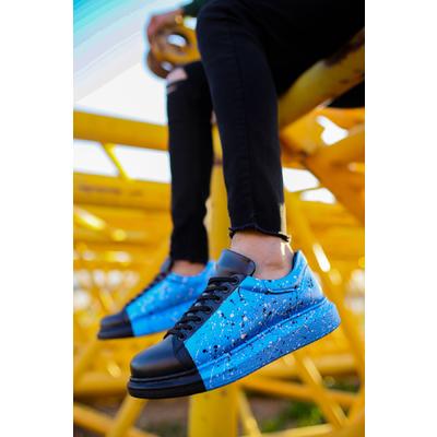 CH254 - CST Pittura Erkek Ayakkabı 478 MAVI / SIYAH  PÜSKÜRTME