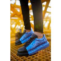 CH254 - CST Pittura Erkek Ayakkabı 478 MAVI / SIYAH  PÜSKÜRTME