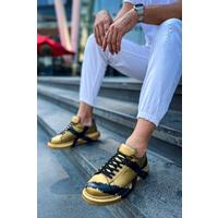 CH254 - CST Pittura Erkek Ayakkabı 549 GOLD SIYAH X