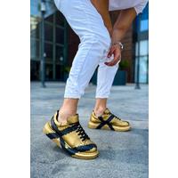 CH254 - CST Pittura Erkek Ayakkabı 549 GOLD SIYAH X