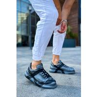 CH254 - CST Pittura Erkek Ayakkabı 551 GRI SIYAH X