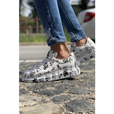 CH255 BT Erkek Ayakkabı 312 SIYAH ÇIN YAZILI