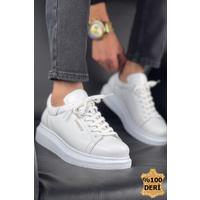 CH257 - DBT Estrella Deri Erkek Ayakkabı BEYAZ