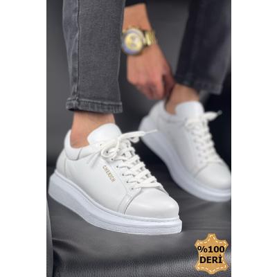 CH257 - DBT Estrella Deri Erkek Ayakkabı BEYAZ