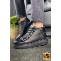 CH258 - CST Roma Deri Erkek Bot SIYAH
