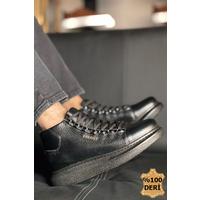 CH258 - CST Roma Deri Erkek Bot SIYAH