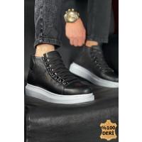 CH258 - DBT Roma Deri Erkek Bot SIYAH