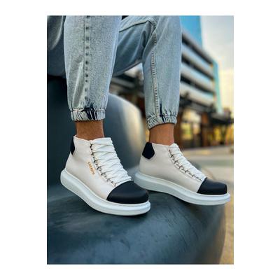 CH258 - GBT Roma Colourful Erkek Bot BEYAZ/SIYAH