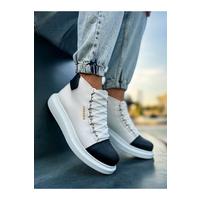 CH258 - GBT Roma Colourful Erkek Bot BEYAZ/SIYAH