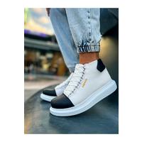 CH258 - GBT Roma Colourful Erkek Bot BEYAZ/SIYAH