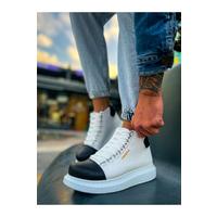 CH258 - GBT Roma Colourful Erkek Bot BEYAZ/SIYAH