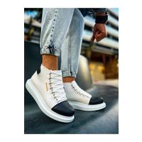 CH258 - GBT Roma Colourful Erkek Bot BEYAZ/SIYAH