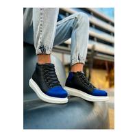 CH258 - GBT Roma Colourful Erkek Bot SIYAH/SAX MAVI