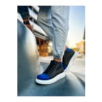 CH258 - GBT Roma Colourful Erkek Bot SIYAH/SAX MAVI