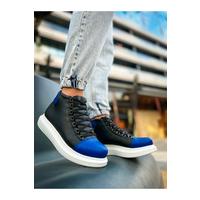 CH258 - GBT Roma Colourful Erkek Bot SIYAH/SAX MAVI