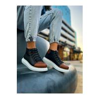 CH258 - GBT Roma Colourful Erkek Bot SIYAH/TABA