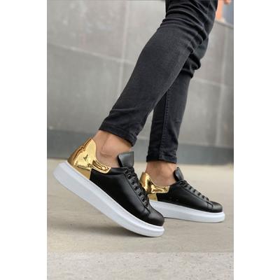 CH259 - ABT Specchio Erkek Ayakkabı SIYAH/ALTIN