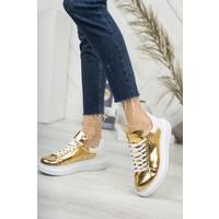 CH259 ABT Specchio Kadın Ayakkabı ALTIN/BEYAZ