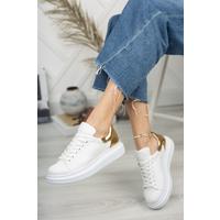 CH259 ABT Specchio Kadın Ayakkabı BEYAZ/ALTIN