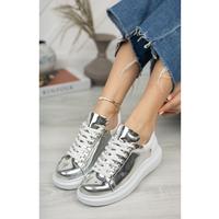 CH259 ABT Specchio Kadın Ayakkabı GUMUS/BEYAZ