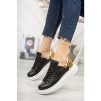 CH259 ABT Specchio Kadın Ayakkabı SIYAH/ALTIN