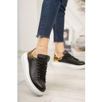 CH259 ABT Specchio Kadın Ayakkabı SIYAH/ALTIN