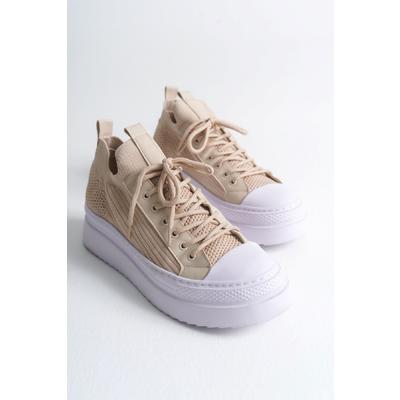 CH2601 - Triko Erkek Ayakkabı BEJ