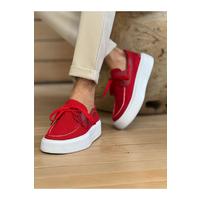 CH2602 - Triko Erkek Ayakkabı KIRMIZI