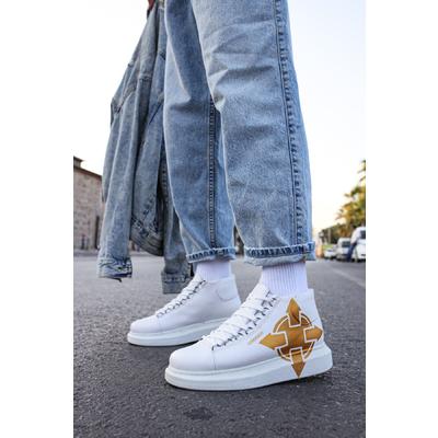 CH263 - CBT Lyse Erkek Ayakkabı 458 BEYAZ / SARI ARROW