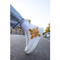 CH263 - CBT Lyse Erkek Ayakkabı 458 BEYAZ / SARI ARROW